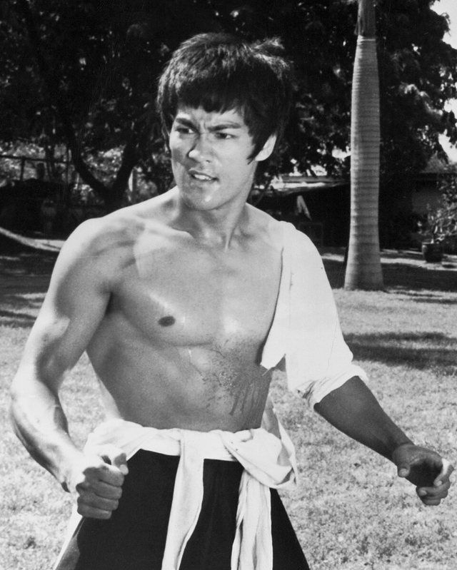 Bruce Lee as Chen Zhen (4x5 cropped): Bruce Lee as Chen Zhen National General Pictures publicity photo distributed for The Chinese Connection