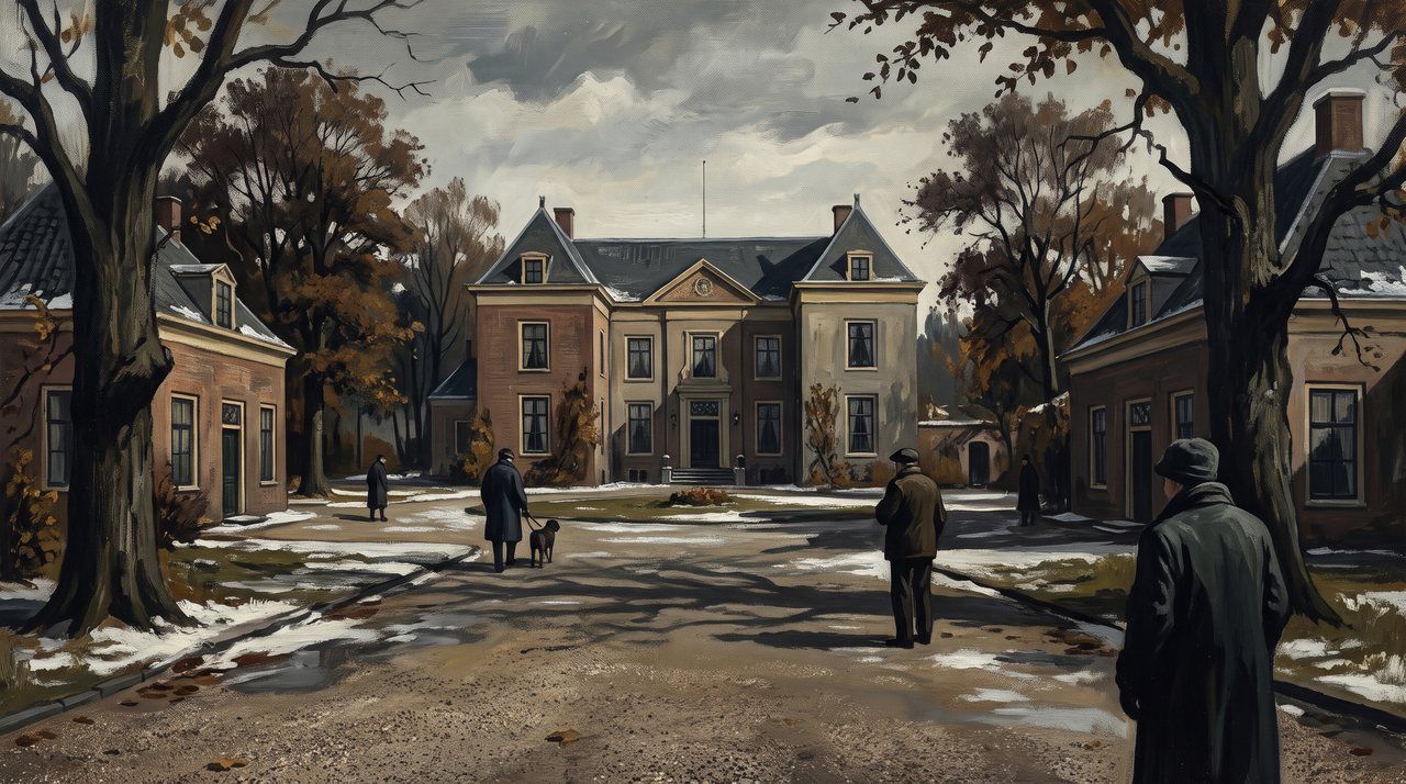 AI illustration: Huis Doorn, the Kaiser's house in exile in the Netherlands, 1941