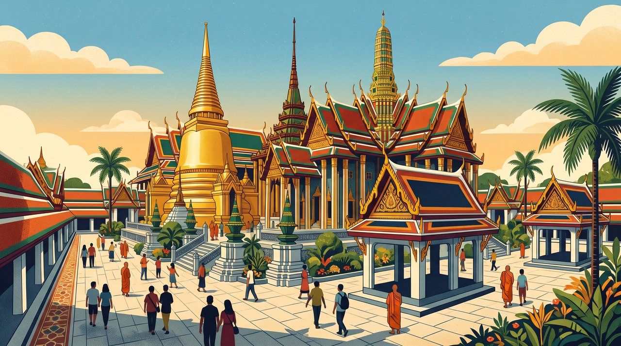 AI illustration: The Grand Palace in Bangkok