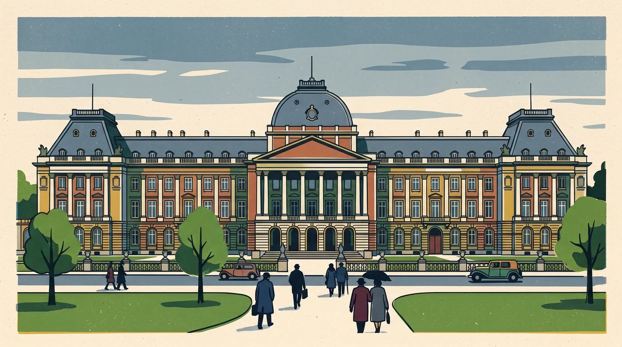 AI illustration: The Royal Palace of Brussels