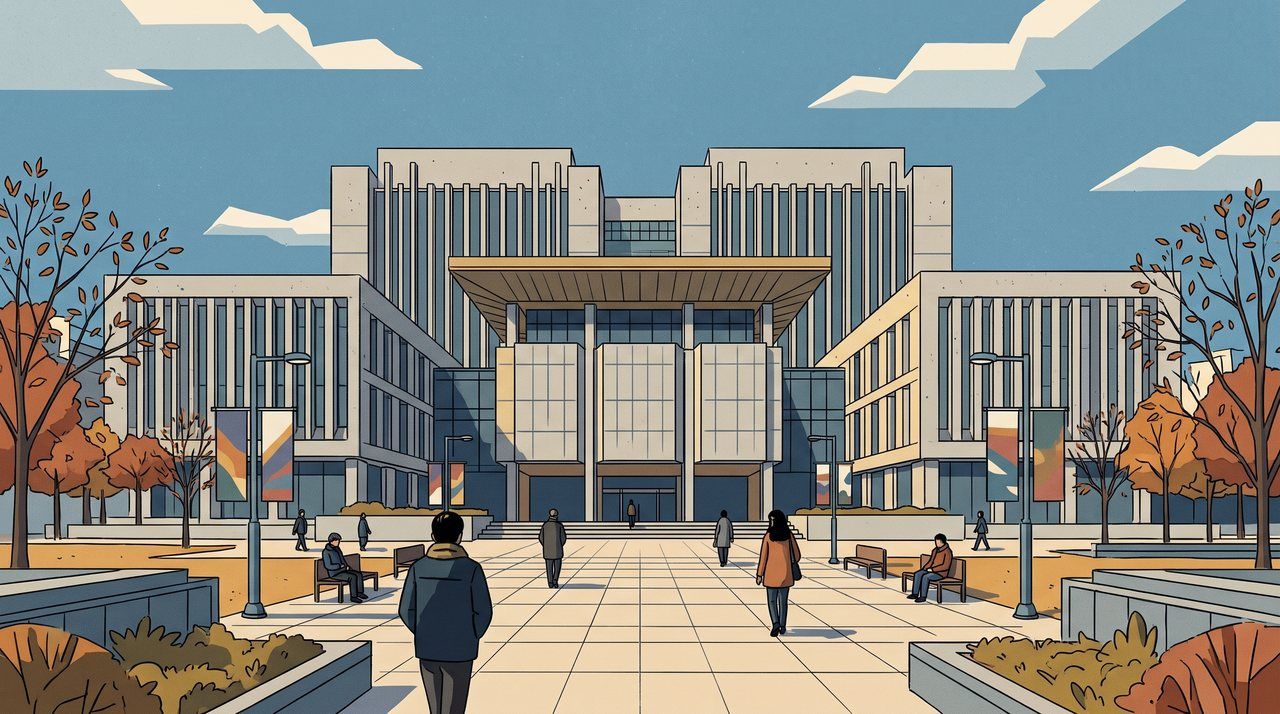 AI illustration: The Seoul Central District Court, 2013