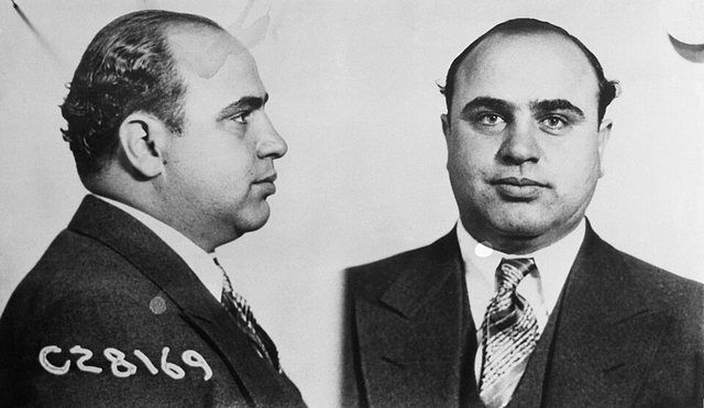 AlCaponemugshotCPD: Al Capone. Mugshot information from Science and Society Picture Gallery: Al Capone (1899-1947), American gangster, 17 June 1931. 'Al Capone sent to prison. This