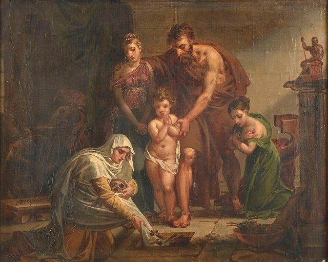 French: Les Restes de Phocion title QS:P1476,fr:"Les Restes de Phocion "label QS:Lfr,"Les Restes de Phocion ": Esquisse de Charles Meynier pour le tableau "Les Cendres de Phocion" 