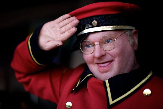 Benny Hill: Benny Hill. Waxwork of Benny Hill in character as Fred Scuttle on The Benny Hill Show.