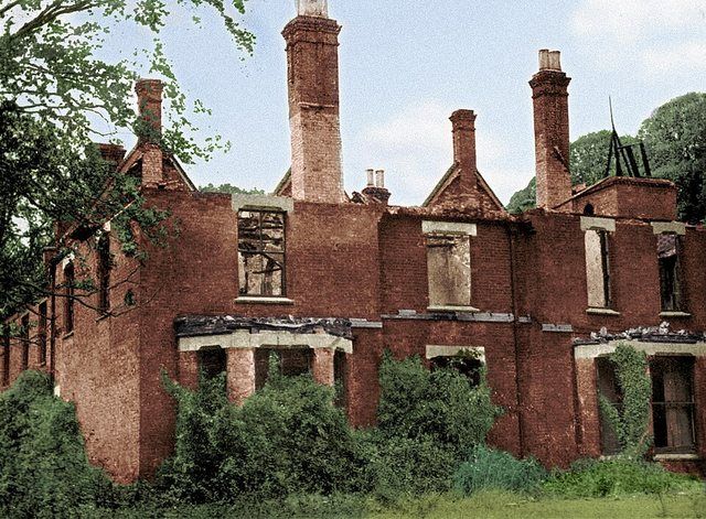 Borley Rectory after the fire: Borley Rectory