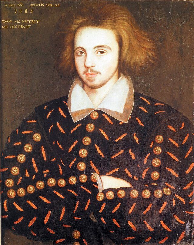 Christopher Marlowe: Unknown 21-year old man, supposed to be Christopher Marlowe title QS:P1476,en:"Unknown 21-year old man, supposed to be C