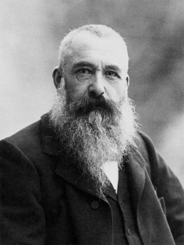 Claude Monet: Portrait photograph of the French impressionist painter Claude Monet by Nadar