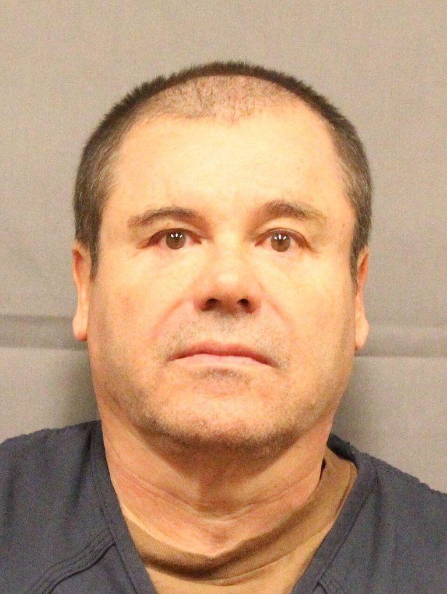 El Chapo: Booking photo of Joaquin “El Chapo“ Guzman (front)