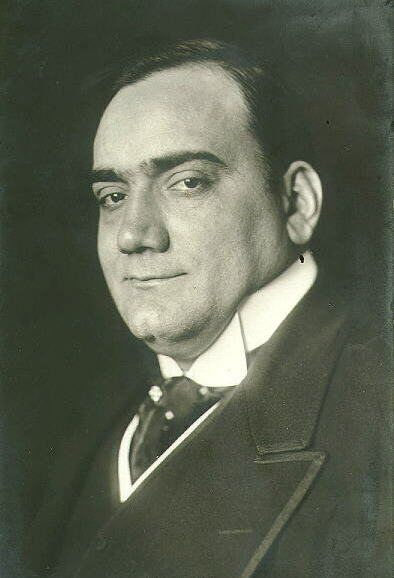 Enrico Caruso: Postcard of Enrico Caruso, ca. 1910