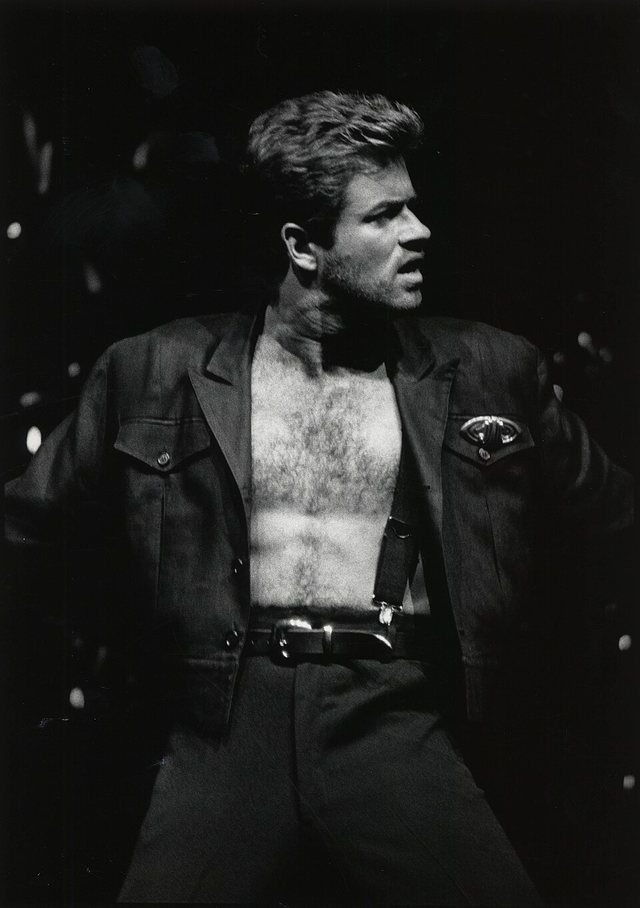 George Michael: George Michael performing on The Summit stage in Houston (Texas, USA) during the Faith World Tour in 1988