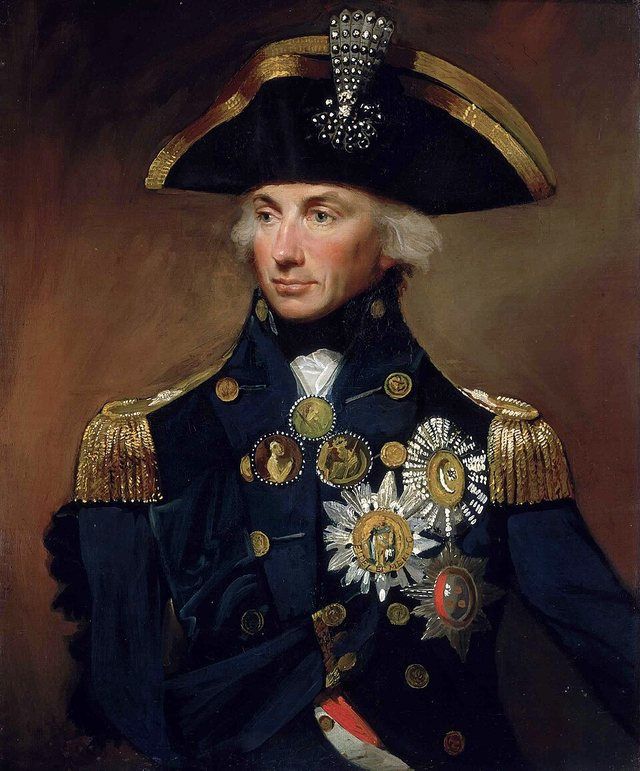 Horatio Nelson, 1st Viscount Nelson: Rear-Admiral Sir Horatio Nelson, 1758-1805 label QS:Len,"Rear-Admiral Sir Horatio Nelson, 1758-1805"label QS:Lar,"نائب أ