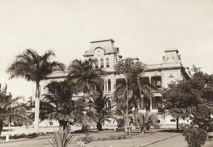 Iolani Palace, photograph by Frederick George Eyton-Walker, c. 1890