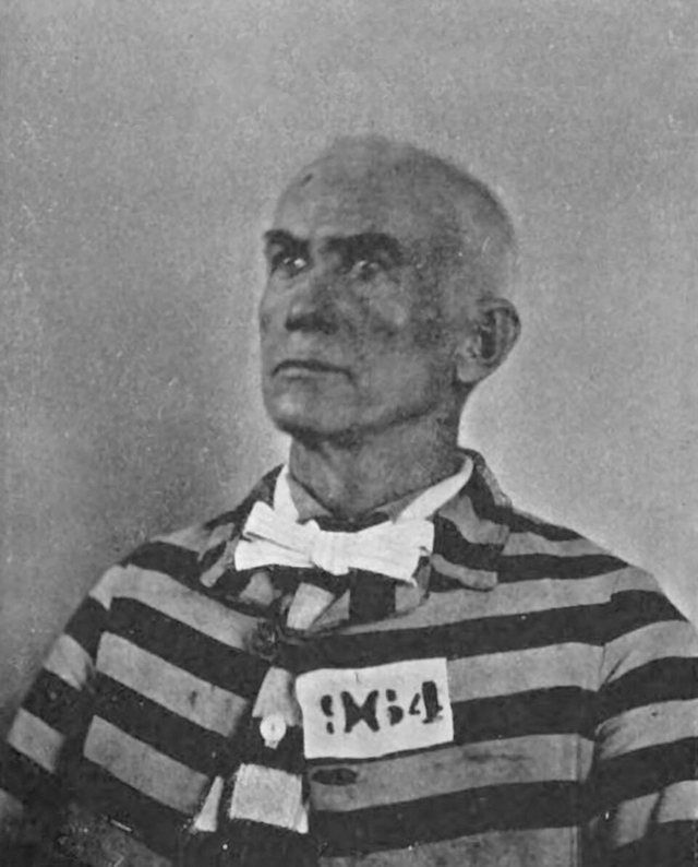 James Addison Reavis in prison clothes: James Addison Reavis with imprisoned at Santa Fe, New Mexico Territory