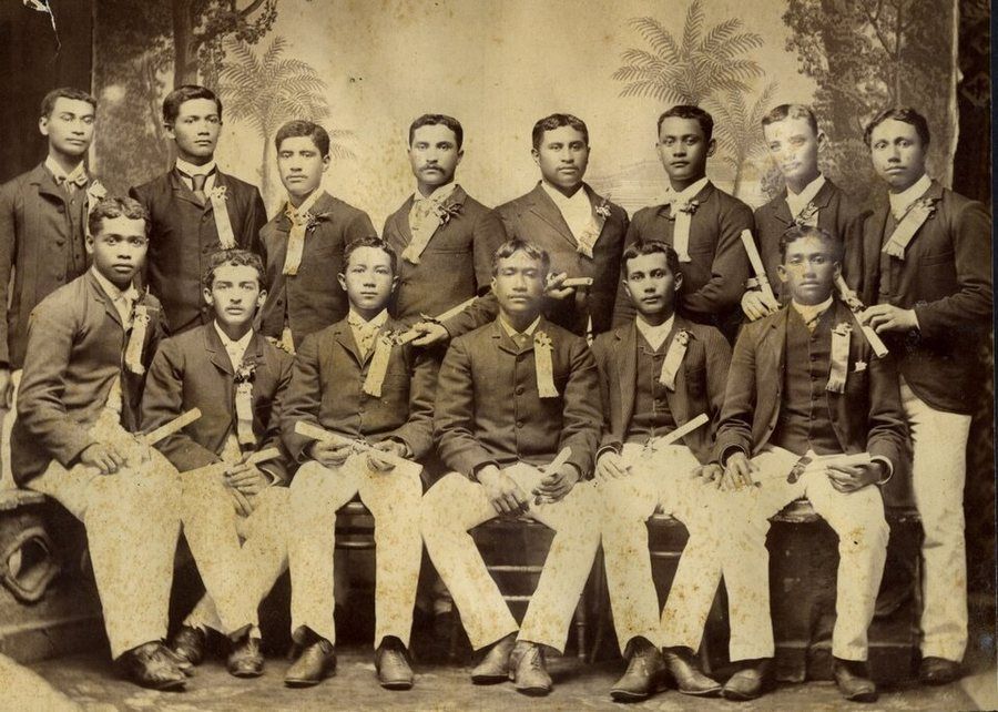 Kamehameha Schools: First Graduating Class of the Kamehameha School for Boys, 1891