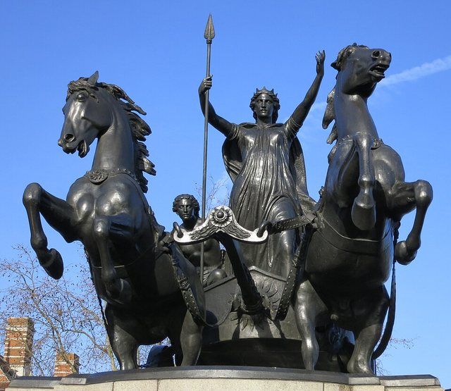 Boudica statue, Westminster (8433726848): Boudica statue, Westminster