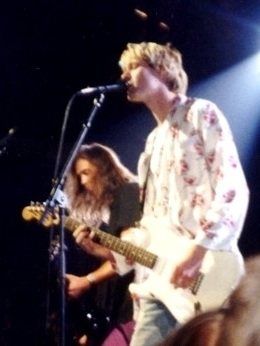 Kurt Cobain: Nirvana around 1992 (cropped)