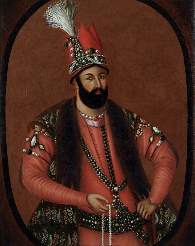 Nader Shah: Contemporary portrait of Nader Shah. Artist unknown, created in ca. 1740 in Iran (cropped)