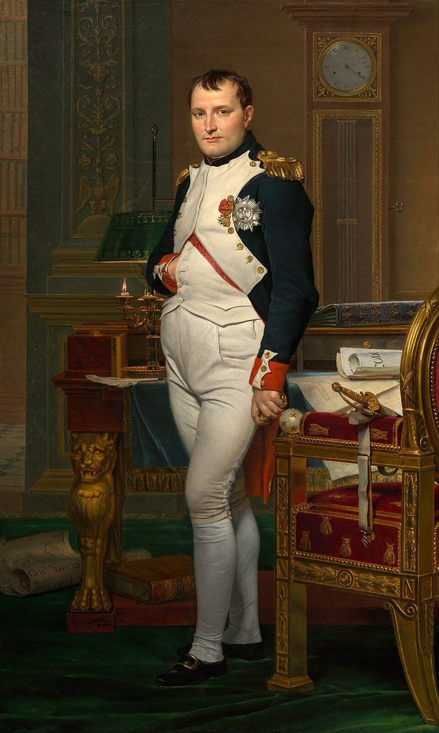Napoleon: The Emperor Napoleon in His Study at the Tuileries label QS:Len,"The Emperor Napoleon in His Study at the Tuileries"labe