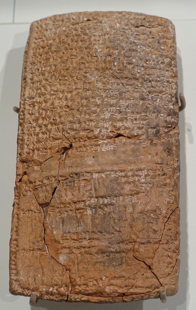 Legal dispute over land - Nuzi: Clay tablet from Yorghan Tepe, ancien Nuzi. Report of a trial relating to the possession of a land and the "tower" (dimtu) which stands at its cente
