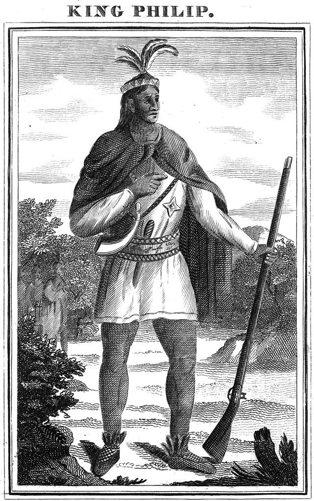 KingPhilip 1827 BenjaminChurch SamuelDrake04264001: Description according to the metadata delivered with the image by the John Carter Brown Library: Portrait of King Philip or Meta