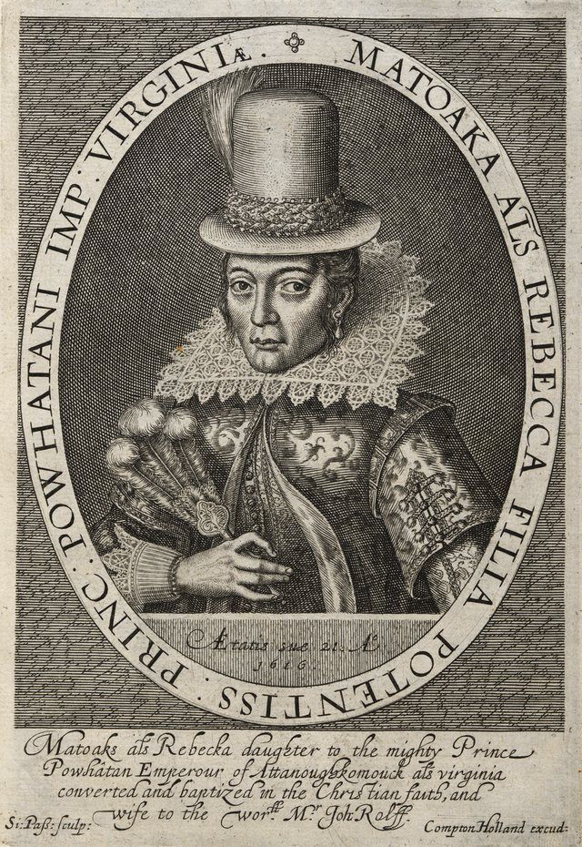 Pocahontas: Matoaks als Rebecka daughter to the mighty Prince Powhâtan Emperour of Attanoughkomouck als virginia converted and bapti