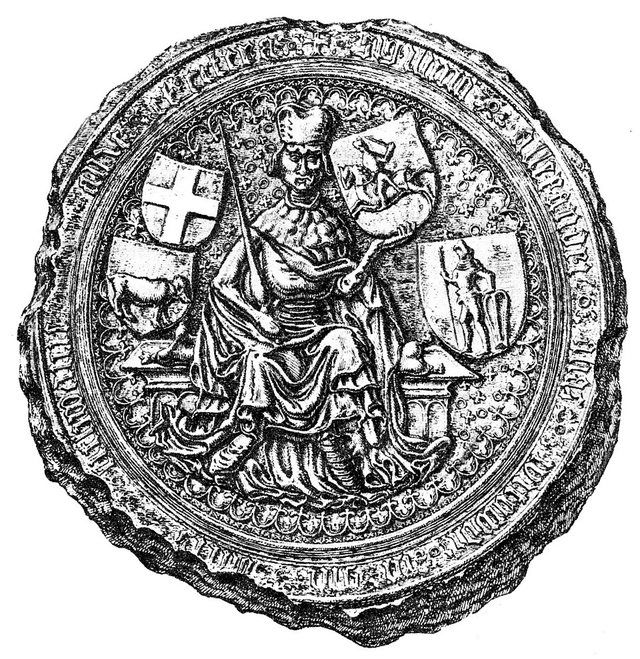 Seal of Vytautas the Great: Portrait seal of Grand Duke of Lithuania Vytautas the Great.