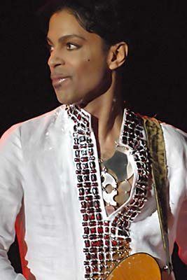 Prince at Coachella 001: Prince performing at Coachella 2008.