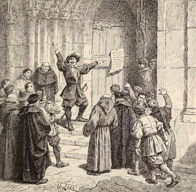 Robert Aske: Aske affixing his proclamation on the door of York Cathedral