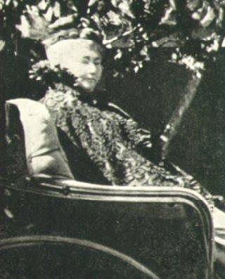 Sarah Winchester: Sarah Lockwood Winchester in her only extant image circa 1920.