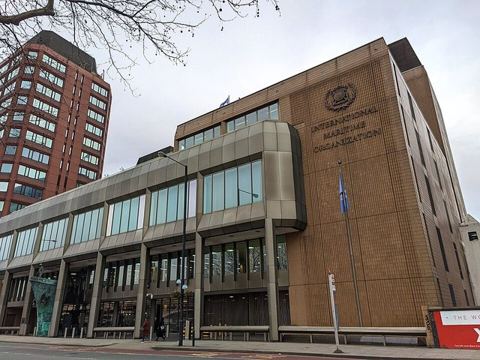International Maritime Organization London: Headquarters of the International Maritime Organization in London, United Kingdom.