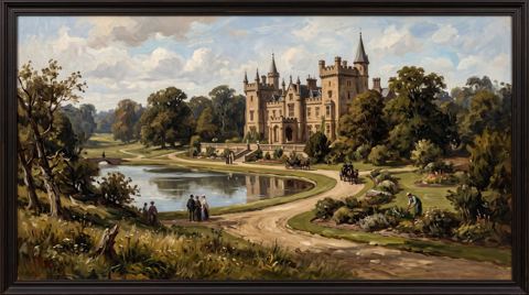 AI illustration: Alton Towers, Staffordshire, in the 1850s