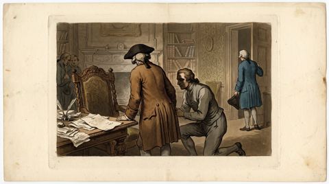 AI illustration: An unsigned will found in William Jennens's coat pocket at Acton Place, Suffolk, 1798