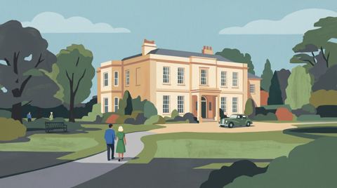 AI illustration: Compton Place, Eastbourne, the house where the 10th Duke of Devonshire died in 1950