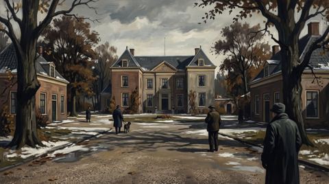 AI illustration: Huis Doorn, the Kaiser's house in exile in the Netherlands, 1941