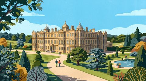 AI illustration: Longleat House, Wiltshire
