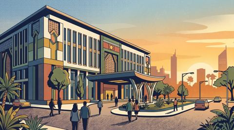 AI illustration: The Constitutional Court of Indonesia in Jakarta