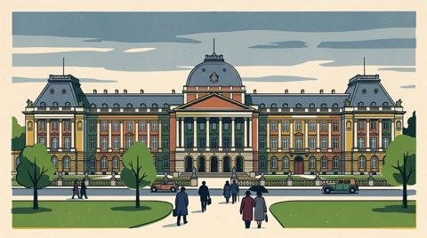 AI illustration: The Royal Palace of Brussels