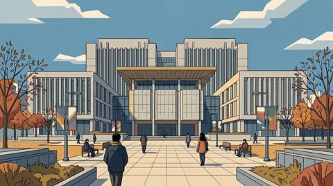 AI illustration: The Seoul Central District Court, 2013