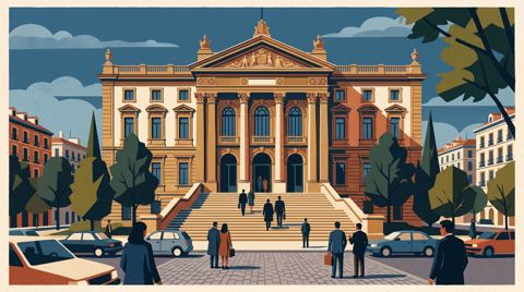 AI illustration: The Supreme Court of Spain in Madrid