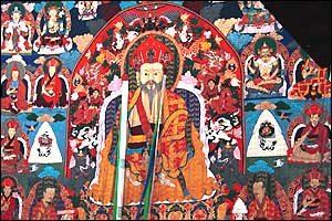 Shabdrung Ngawang Namgyal: Depicted person: Shabdrung – title used when referring to or addressing great lamas in Tibet, particularly those who held a hereditary lineage