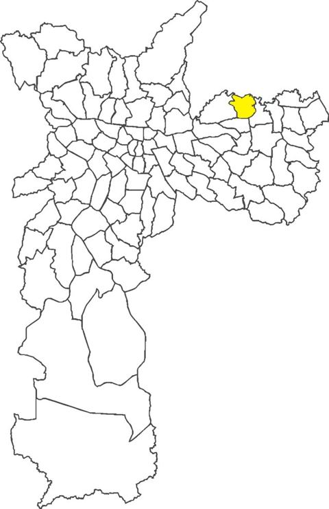 Ermelino Matarazzo: Localização do distrito de Ermelino Matarazzo no município de São Paulo.
