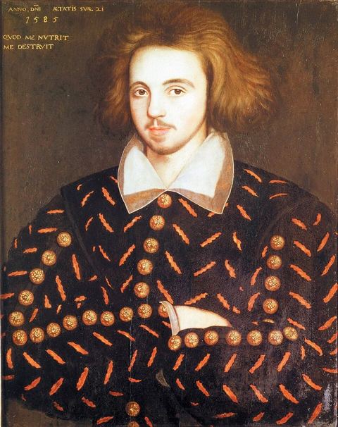 Christopher Marlowe: Unknown 21-year old man, supposed to be Christopher Marlowe title QS:P1476,en:"Unknown 21-year old man, supposed to be C