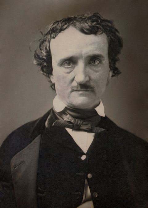 Edgar Allan Poe: Edgar Allan Poe, circa 1849, restored, squared off