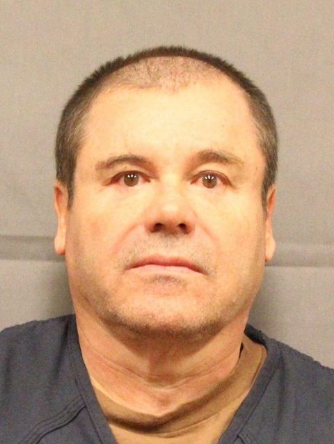 El Chapo: Booking photo of Joaquin “El Chapo“ Guzman (front)