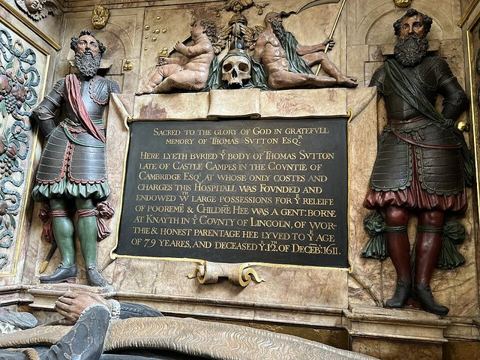Thomas Sutton's Monument, The Charterhouse Chapel, Farringdon: Charterhouse, Farringdon