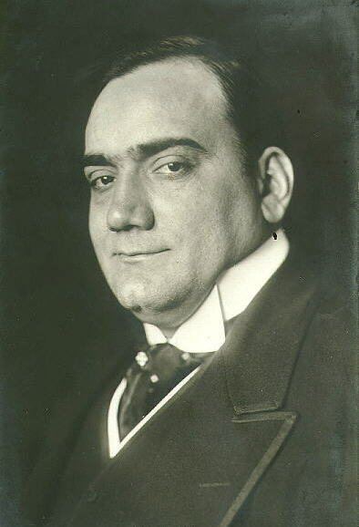 Enrico Caruso: Postcard of Enrico Caruso, ca. 1910