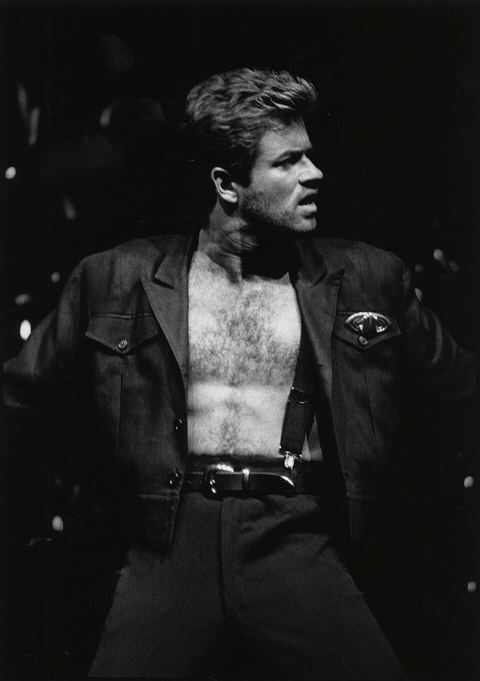 George Michael: George Michael performing on The Summit stage in Houston (Texas, USA) during the Faith World Tour in 1988