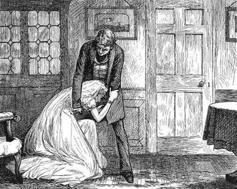 HavishamFraser: Miss Havisham and Pip, in an illustration for the Household Edition of Dickens's Great Expectations.