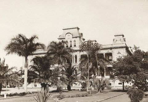 Iolani Palace, photograph by Frederick George Eyton-Walker, c. 1890