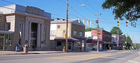 Hurricane West Virginia: Main Street in w:Hurricane, West Virginia.